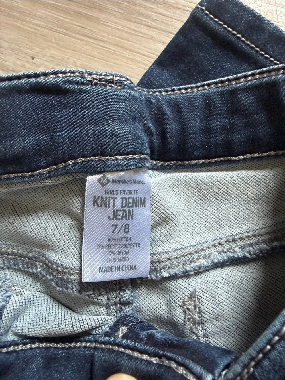 Youth Dark Blue Denim Jeans - Teal Floral Top Bundle